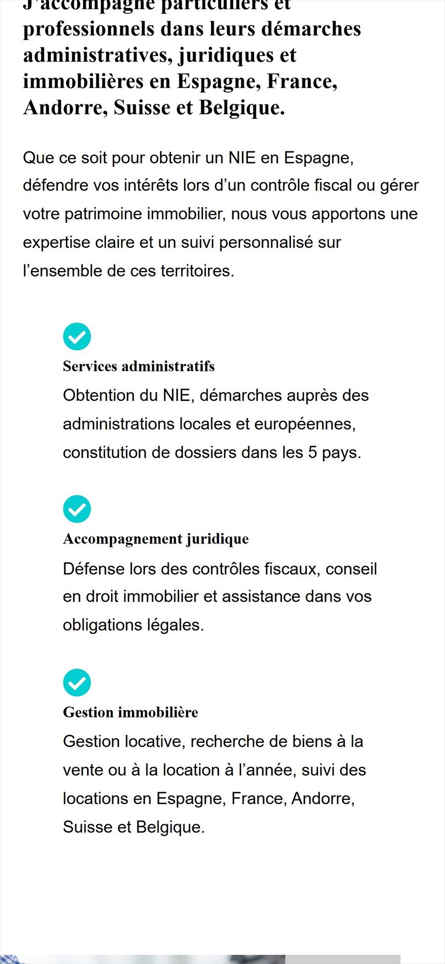 BP Conseils – Présentation sur mobile