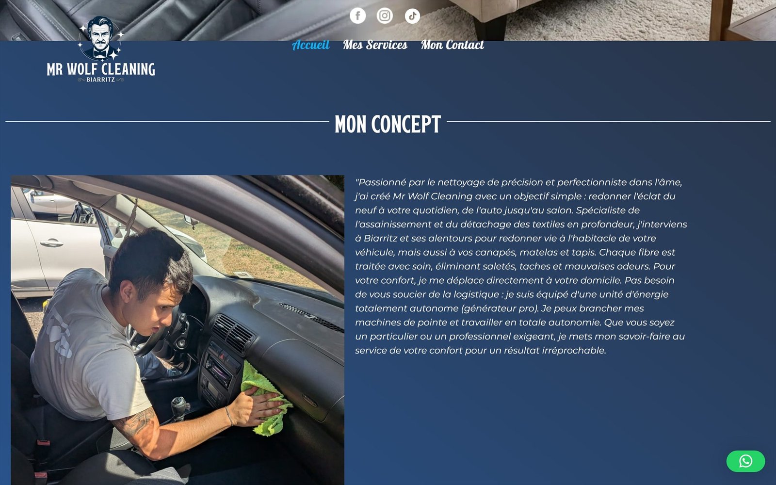 Mr Wolf Cleaning – Le concept (version ordinateur)