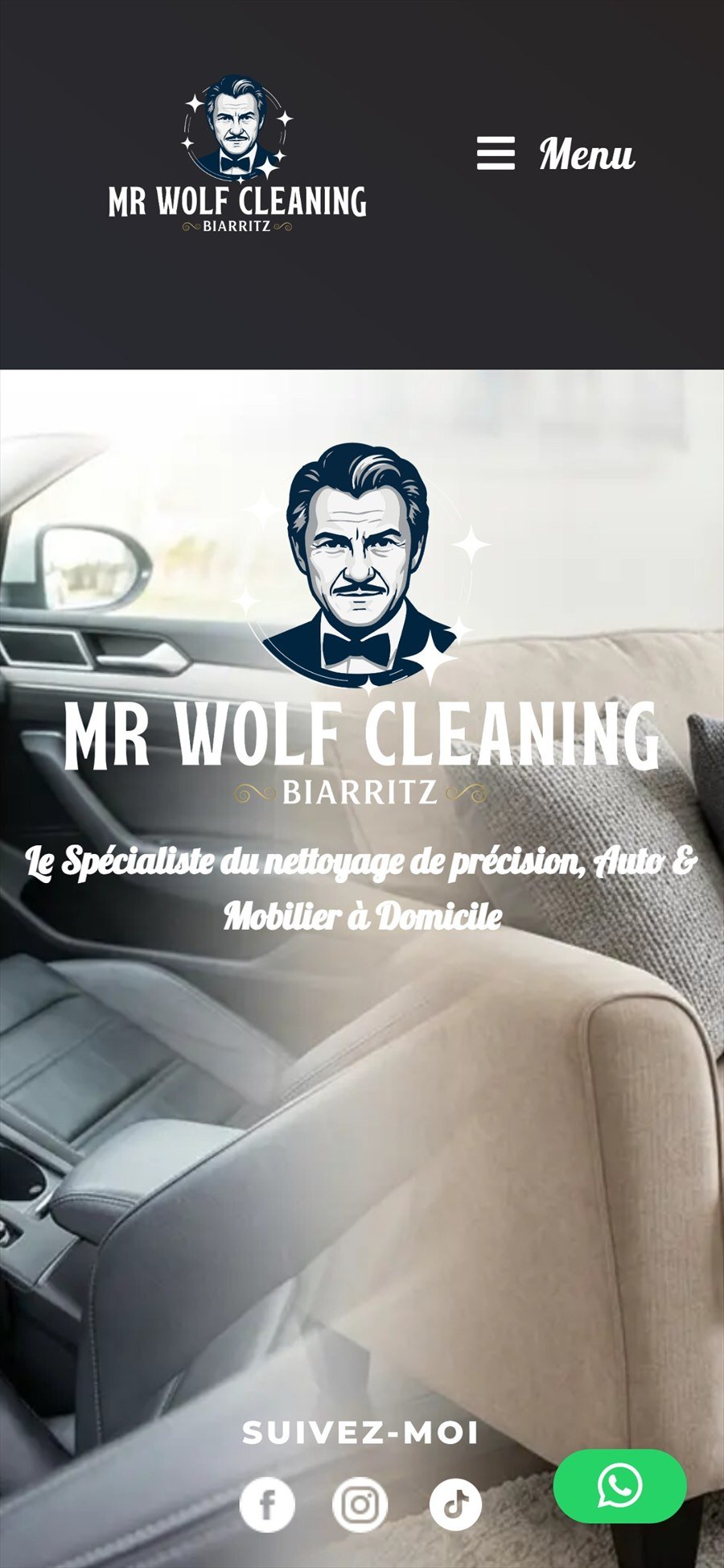 Mr Wolf Cleaning – Accueil sur mobile