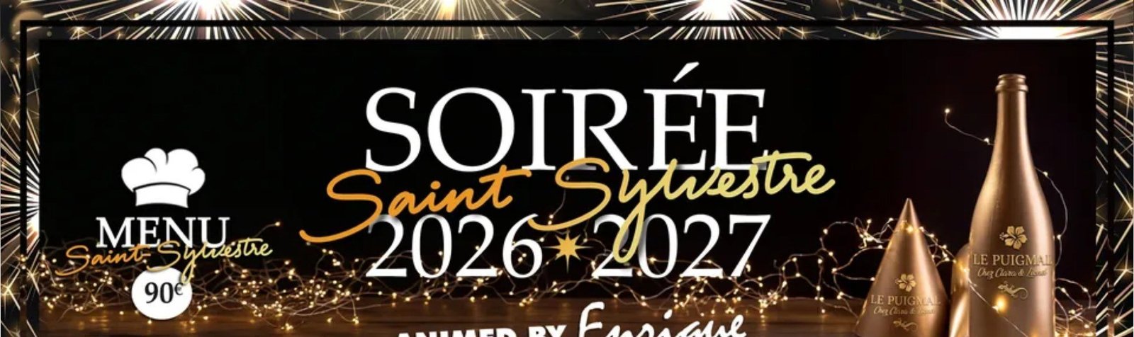 Couverture Facebook « Soirée Saint-Sylvestre 2026-2027 »